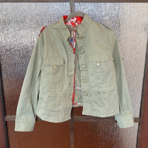 Khaki international Design petite size Large spring jacket in Olive green. NWT - Picture 1 of 8